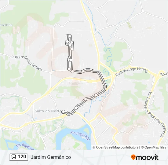 120 Bus Line Map