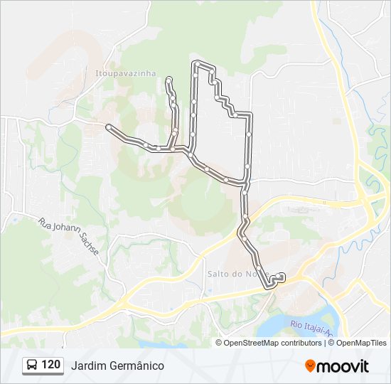 Mapa de 120 de autobús