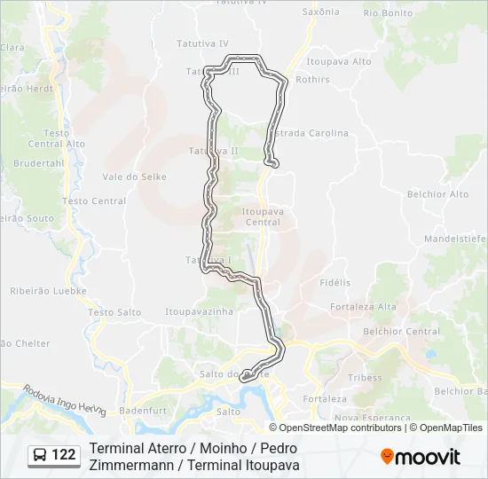 122 Bus Line Map