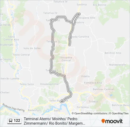 122 Bus Line Map
