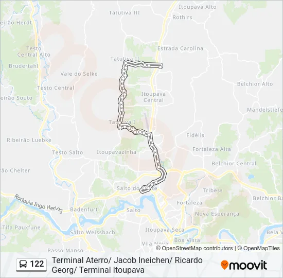 122 Bus Line Map
