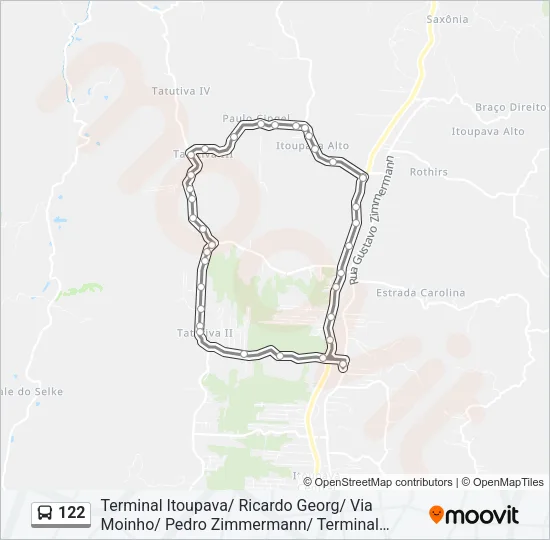 122 Bus Line Map