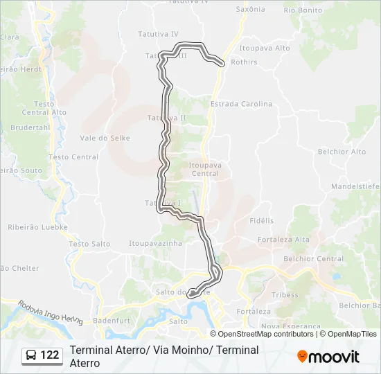122 Bus Line Map