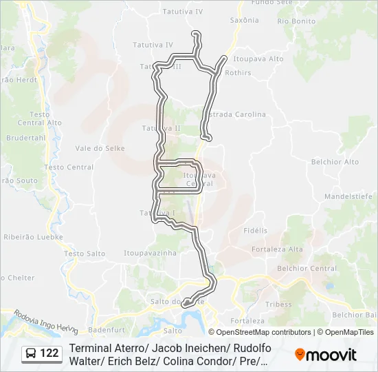 122 Bus Line Map