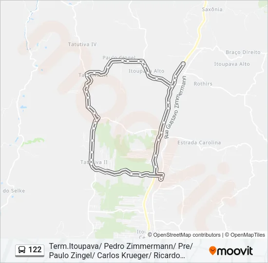 122 Bus Line Map