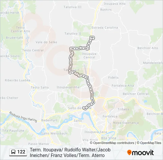 122 Bus Line Map