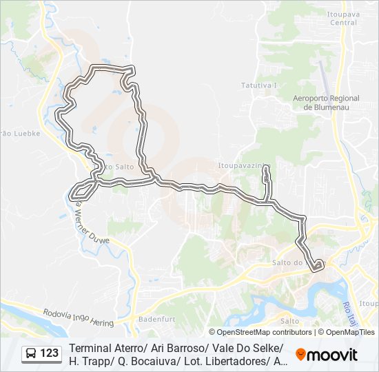 123 bus Line Map