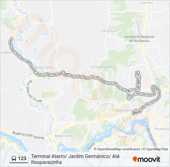 123 bus Line Map