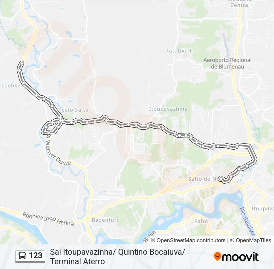 123 Bus Line Map