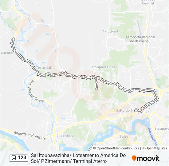 123 Bus Line Map