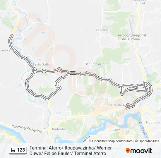 123 Bus Line Map