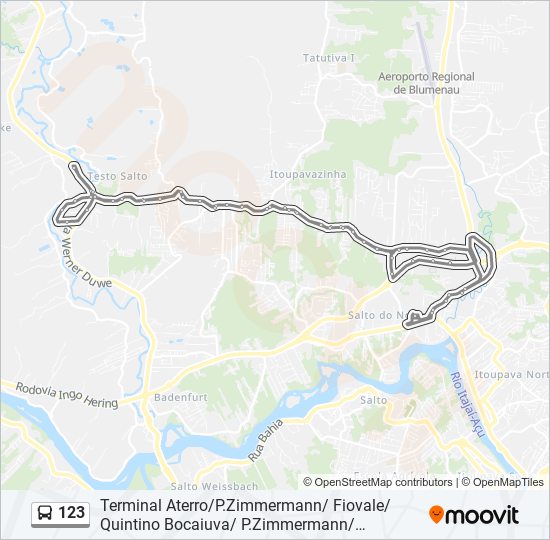 123 bus Line Map