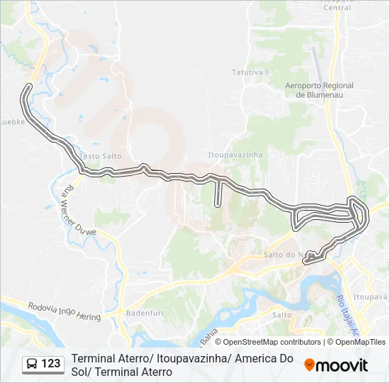 123 Bus Line Map