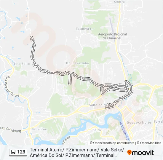 123 Bus Line Map