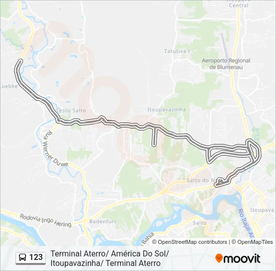 123 Bus Line Map
