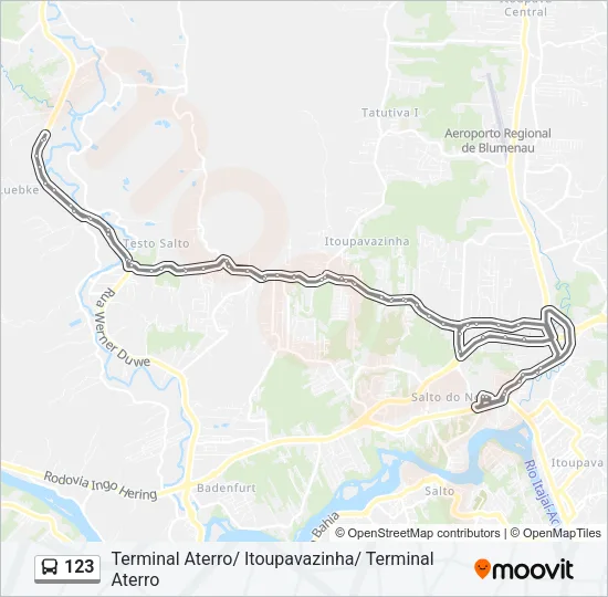 123 Bus Line Map