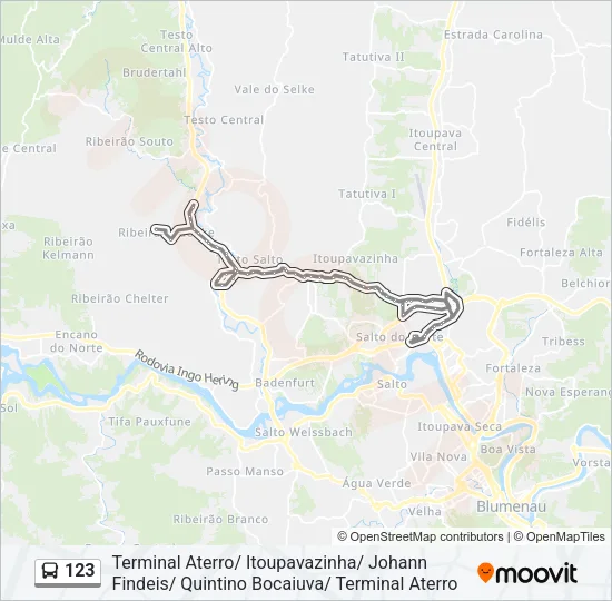 123 Bus Line Map