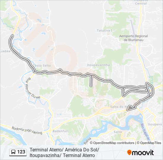 123 bus Line Map