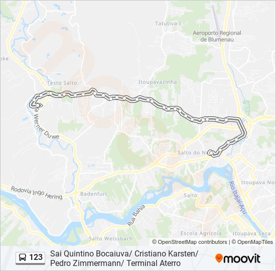 123 bus Line Map