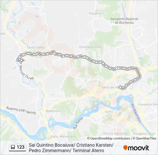 123 Bus Line Map