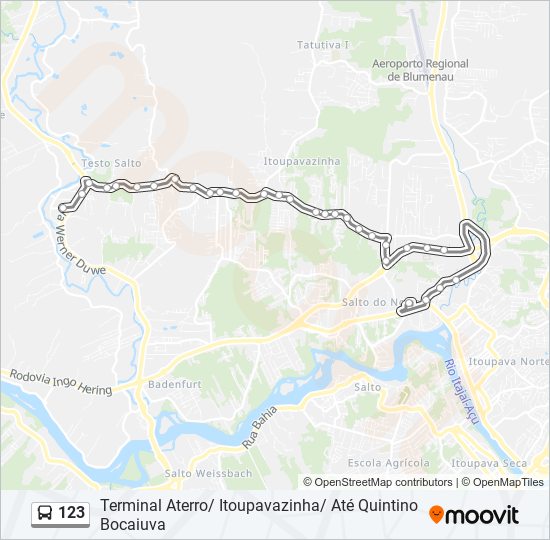 123 bus Line Map