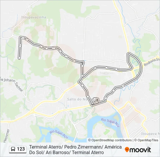 123 Bus Line Map