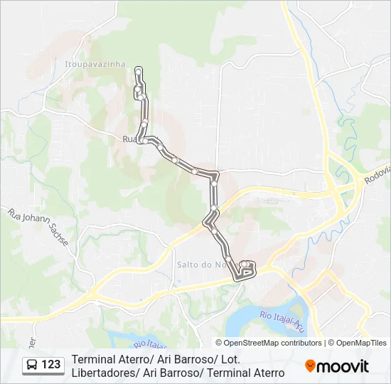 123 Bus Line Map