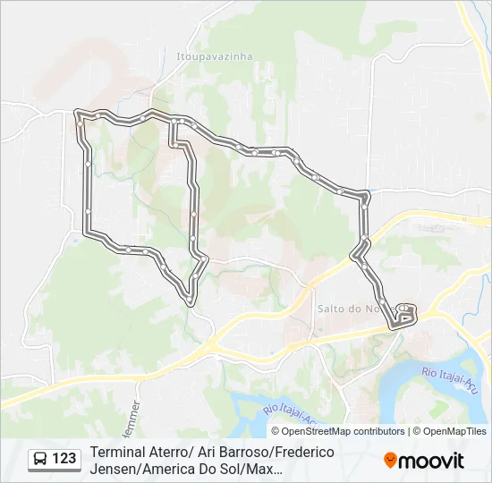 123 Bus Line Map