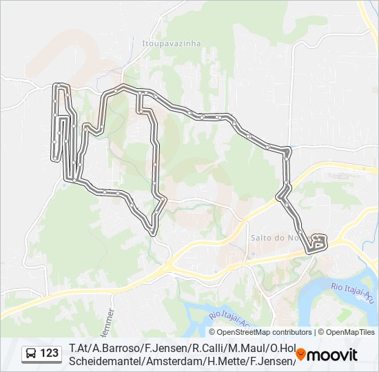 123 bus Line Map