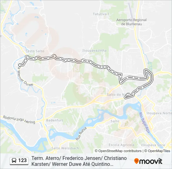 123 Bus Line Map