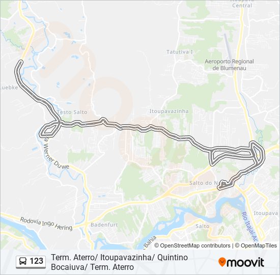 123 bus Line Map