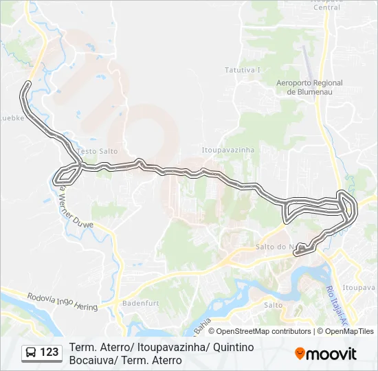 123 Bus Line Map