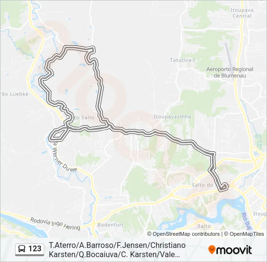 123 Bus Line Map