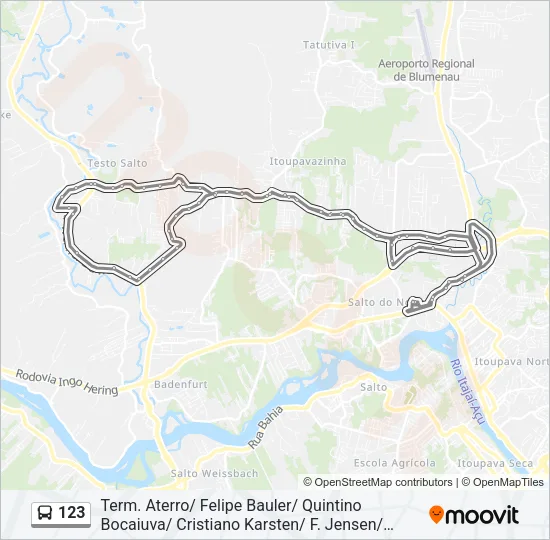 123 Bus Line Map