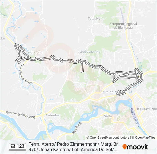 123 Bus Line Map