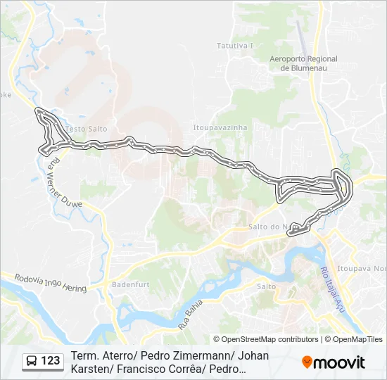 123 Bus Line Map