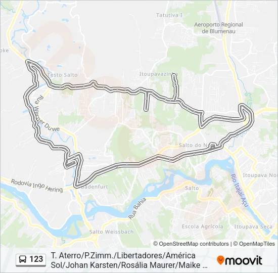 123 Bus Line Map