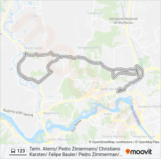 123 Bus Line Map