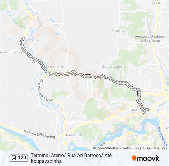 123 bus Line Map