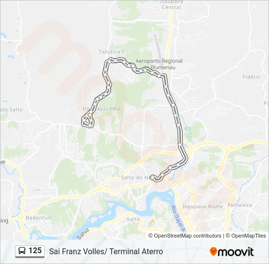 125 Bus Line Map