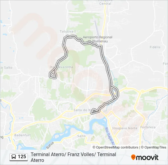 125 Bus Line Map