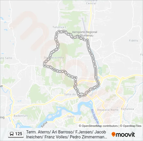 125 Bus Line Map