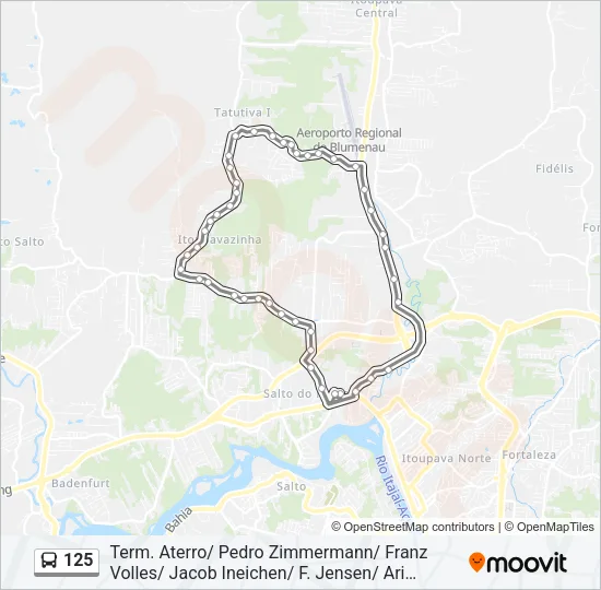 125 Bus Line Map