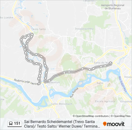 151 Bus Line Map