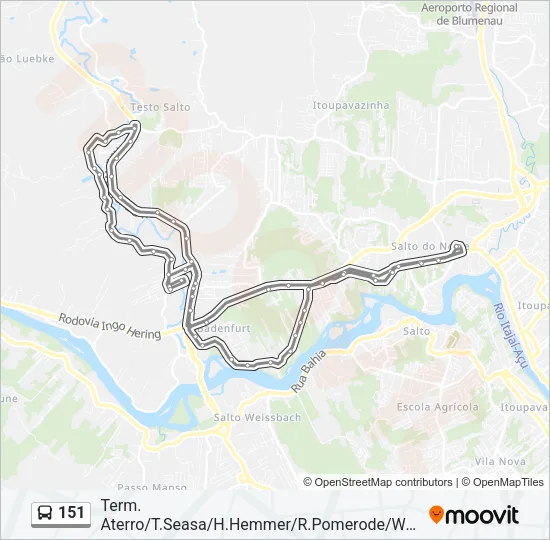 151 Bus Line Map