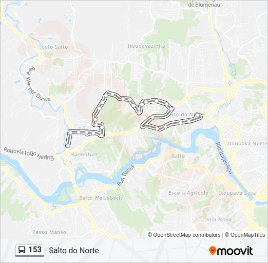 153 Bus Line Map