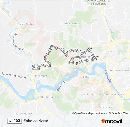153 Bus Line Map