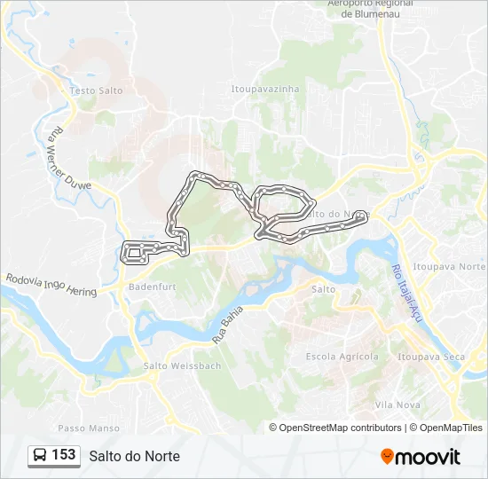 153 Bus Line Map