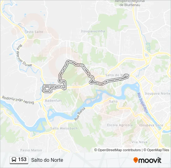 153 Bus Line Map
