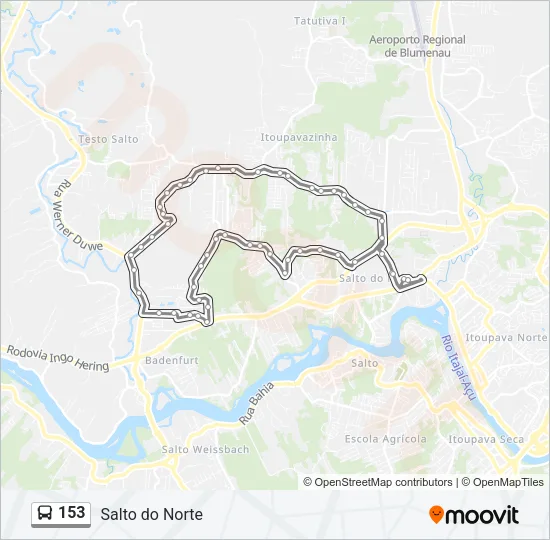 153 Bus Line Map